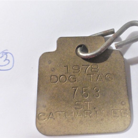 St. Catharines DOG TAG Vintage Dog Tag Pet Vintage Necklace - Picture 5 of 8